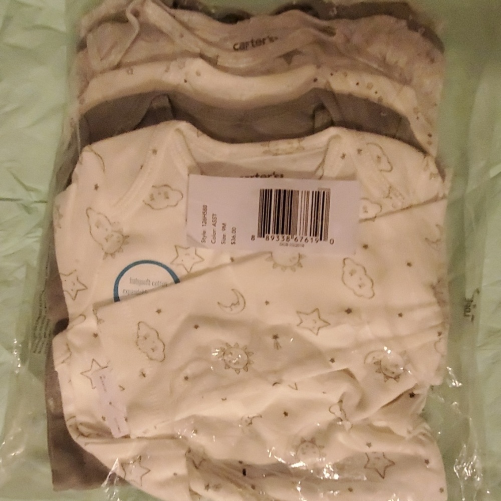 Carter's 6pk Long Sleeved Onsie Bodysuits